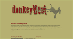 Desktop Screenshot of donkeybeat.com