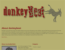 Tablet Screenshot of donkeybeat.com